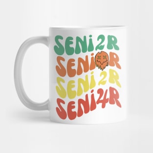 Retro Groovy Senior 2024 Mug